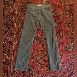 Wrangler Corduroy Grey Slim Pants
